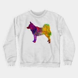 Schipperke in watercolor Crewneck Sweatshirt